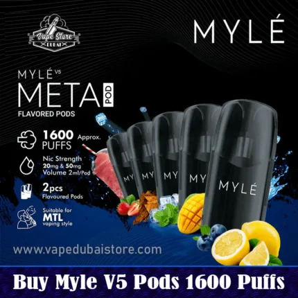 Buy Myle V5 Pods 1600 Puffs