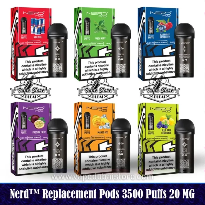 Nerd™ Replacement Pods 3500 Puffs 20 MG