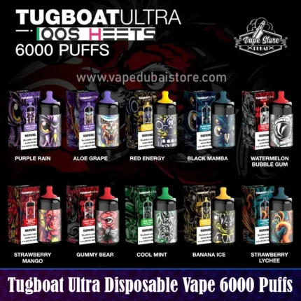 Tugboat Ultra Disposable Vape 6000 Puffs