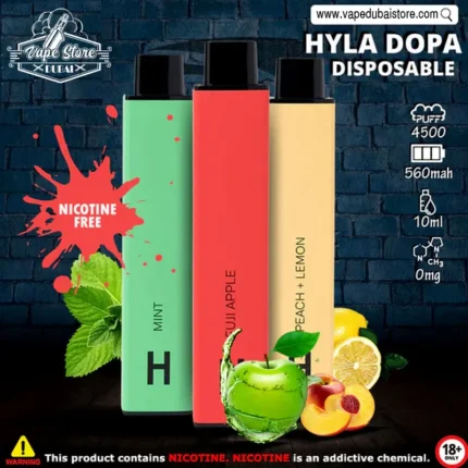 Hyla-Dopa-4500-Puffs-Disposable-0-MG-nicotineHyla-Dopa-4500-Puffs-Disposable-0-MG-nicotine