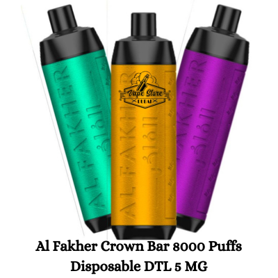 Al Fakher Crown Bar 8000 Puffs Disposable DTL 5 MG.jpg