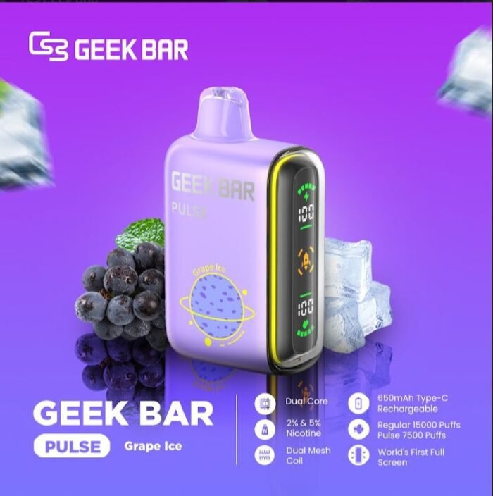 geek bar 15000 puffs grape ice