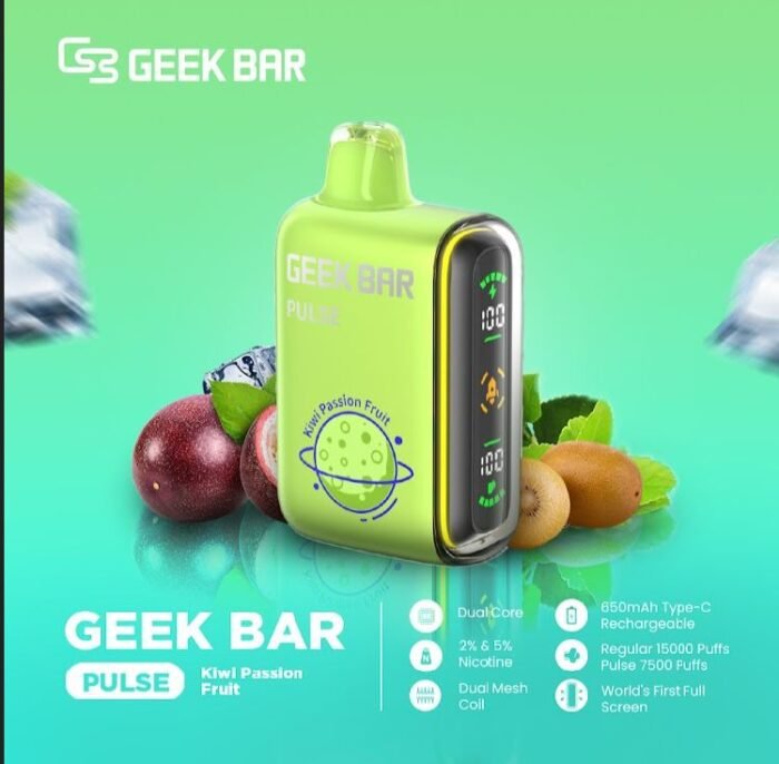 geek bar 15000 puffs kiwi passion fruit